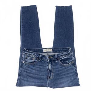 Abercrombie Mid Rise Super Skinny Ankle Jeans Womens 25 Blue Classic Fit